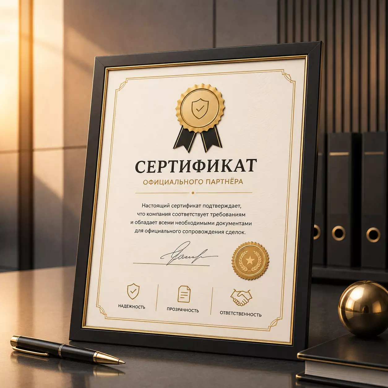 Сертификаты компании